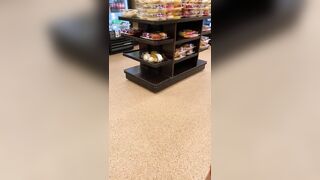 Latina barely legal candid butt into grocery store