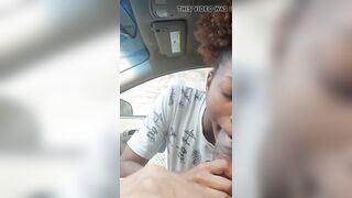 Public head inside car african amateur MILF from forsex.eu
