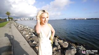Real 19 yo - beauty Thin Bella Elise Rose Fuck On