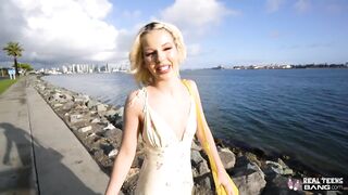 Real 19 yo - beauty Thin Bella Elise Rose Fuck On