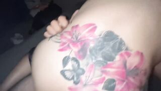 Freaky Stepmom on her Period Blows my Dick and Fucks me inside Middle of the Night