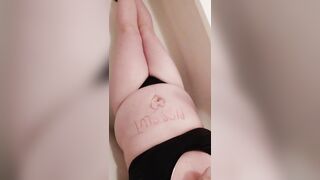 bimbos Sips and Pours her Piss on herself
