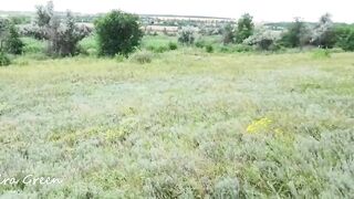 Outdoors head, jizzed on tongue, Blowing After Cumming - POV
