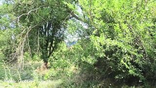 Outdoors head, jizzed on tongue, Blowing After Cumming - POV