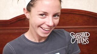 Teen with dreadlocks and a hairy pussy makes her first POV porn