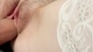 Blindfolded Fiance Surprised and Banged by Long 8 Inch Realcock Vibrator and Nailed Machine!