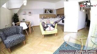 German user inseminated blonde amateur mom at home