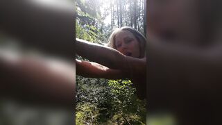 Bombshell Wifey Outside Anal Sex inside Sunny Forest. Handcuffs Oral Sex and Sucking Off Dicks. first Time Outside.