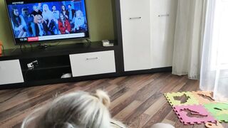 Blonde Gave a Head and Choked on Cum-kitty