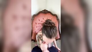 Hotwife Queen Sucks and Swallows Random Load