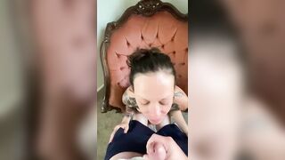 Hotwife Queen Sucks and Swallows Random Load