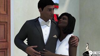 Rich boy has fun with his maid and his professor.