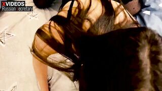 Role-having fun game. Erotic secretary surprises married boss