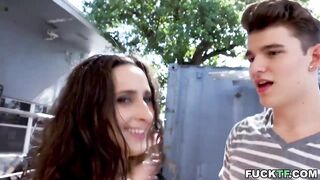 Outdoors gang bang with Ashley Adams, Jane Wilde, Ryan Conner, Michele