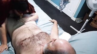 Nice Blow and a Gorgeous Riding with Cum Shot on Boobs