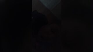She Blowing my Fat Ebony Cock