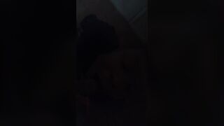She Blowing my Fat Ebony Cock