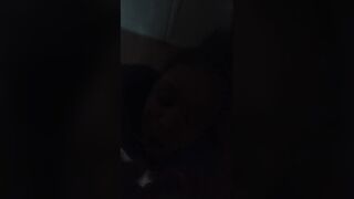 She Blowing my Fat Ebony Cock