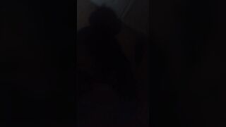 She Blowing my Fat Ebony Cock