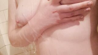 Touching myself into the Shower