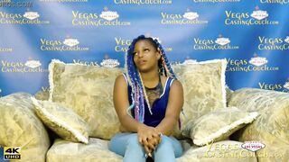 During Interracial Casting Into Vegas African milf Does First Deep