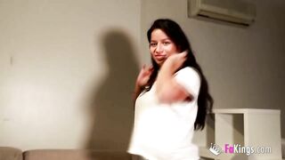 GORGEOUS-BIG TIT dark hair hispanic gets her incredible sexy dose of penis