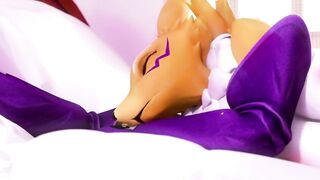 Renamon y Maestro Teniendo un Tiempo De Día.