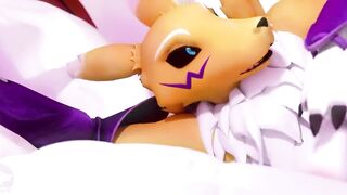 Renamon y Maestro Teniendo un Tiempo De Día.