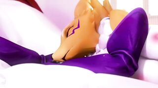 Renamon y Maestro Teniendo un Tiempo De Día.