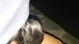 Hot Hispanic Showered with Bombshell Facial BLOWJOB