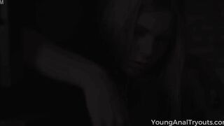 Young Anal Tryouts - Sweet blonde goes down inside the