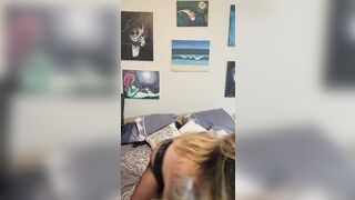 BBW Spank Snatch and Riding Huge Vibrator