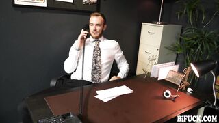 A Work Day Turns inside a Wild 3Some