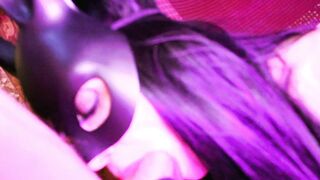 Bunny Lover Eva Rubber Play with a Long Penis Suck Bj Mask Gonzo Red Vinyl Boots Kink Bondage
