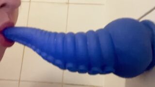Pouring my own Piss on my Face as I Choke on the Toy