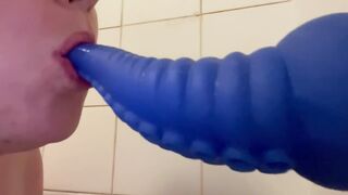 Pouring my own Piss on my Face as I Choke on the Toy
