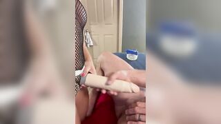 Cutie mom Ruined her Cuck Muscular Hubby’s Rear