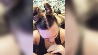 I Surprised Daddy with a Blow Job. do you like my Bunny Ears?