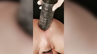 Fem Dom Fake-Dick Gape Anal Gedehnt Von Einer Guten Freundin ;)