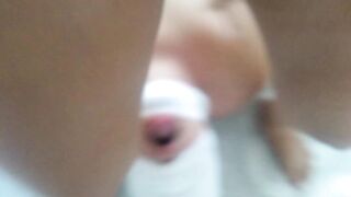 Blindfolded Sissy Bro Banged! Rough Cum into my Vagina made him Eat his own Cum with my Fluids & Pissing