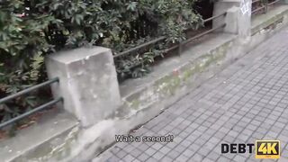 DEBT4k. Huge debt is the reason why the chick is