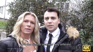 DEBT4k. Huge debt is the reason why the chick is