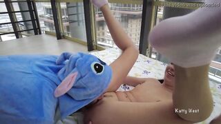 Fuck my stepsister while she was filming home clip and
