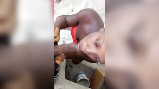Hostel Trip couldn't Resist Gave Fellatio on the Beach Deep Throat Soak Tongue