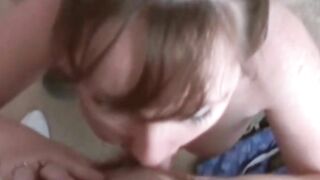 Amateur Good Eyes mom with little Penis Fellatio Fun