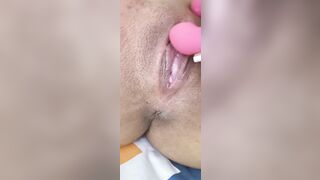 Latin women Play with Vibrator Toy