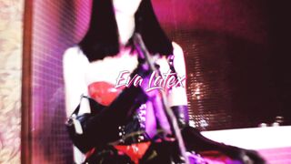 Eva Rubber Red Vinyl Gf Knout Boots Bondage mom Solo Cutie Old Kink High Heels Gonzo Black