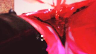 Eva Rubber Red Vinyl Gf Knout Boots Bondage mom Solo Cutie Old Kink High Heels Gonzo Black