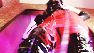 Eva Rubber Red Vinyl Gf Knout Boots Bondage mom Solo Cutie Old Kink High Heels Gonzo Black