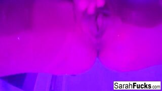 Artistic soak masturbation with bad butt inked mom!